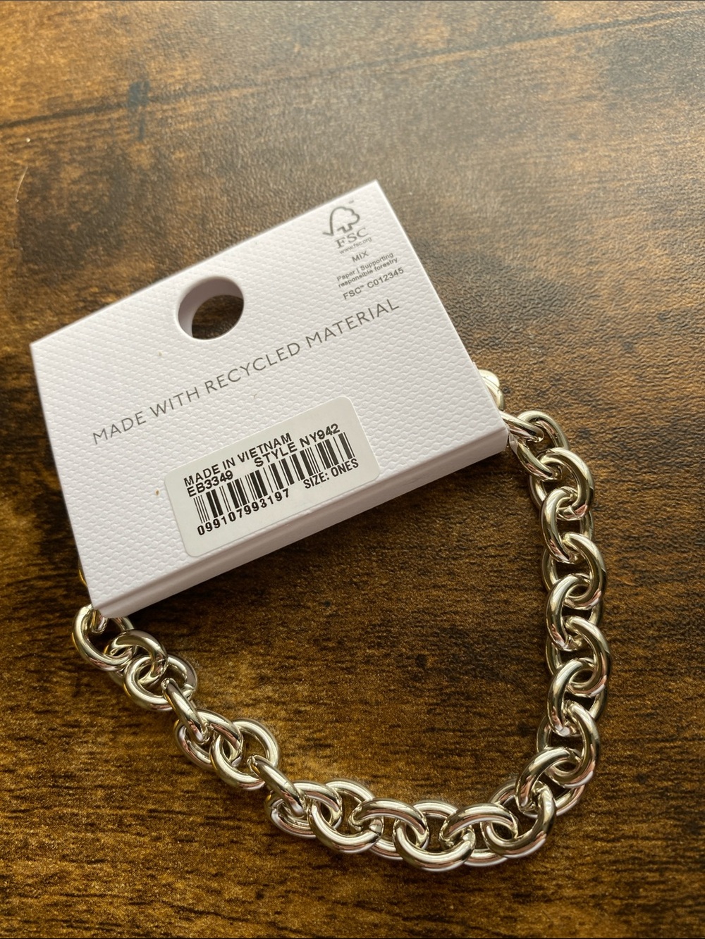 NWT MADEWELL Chunky Oval Chain Bracelet - Picture 5 of 5